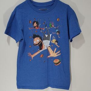 Bob's Burgers blue short sleeve shirt